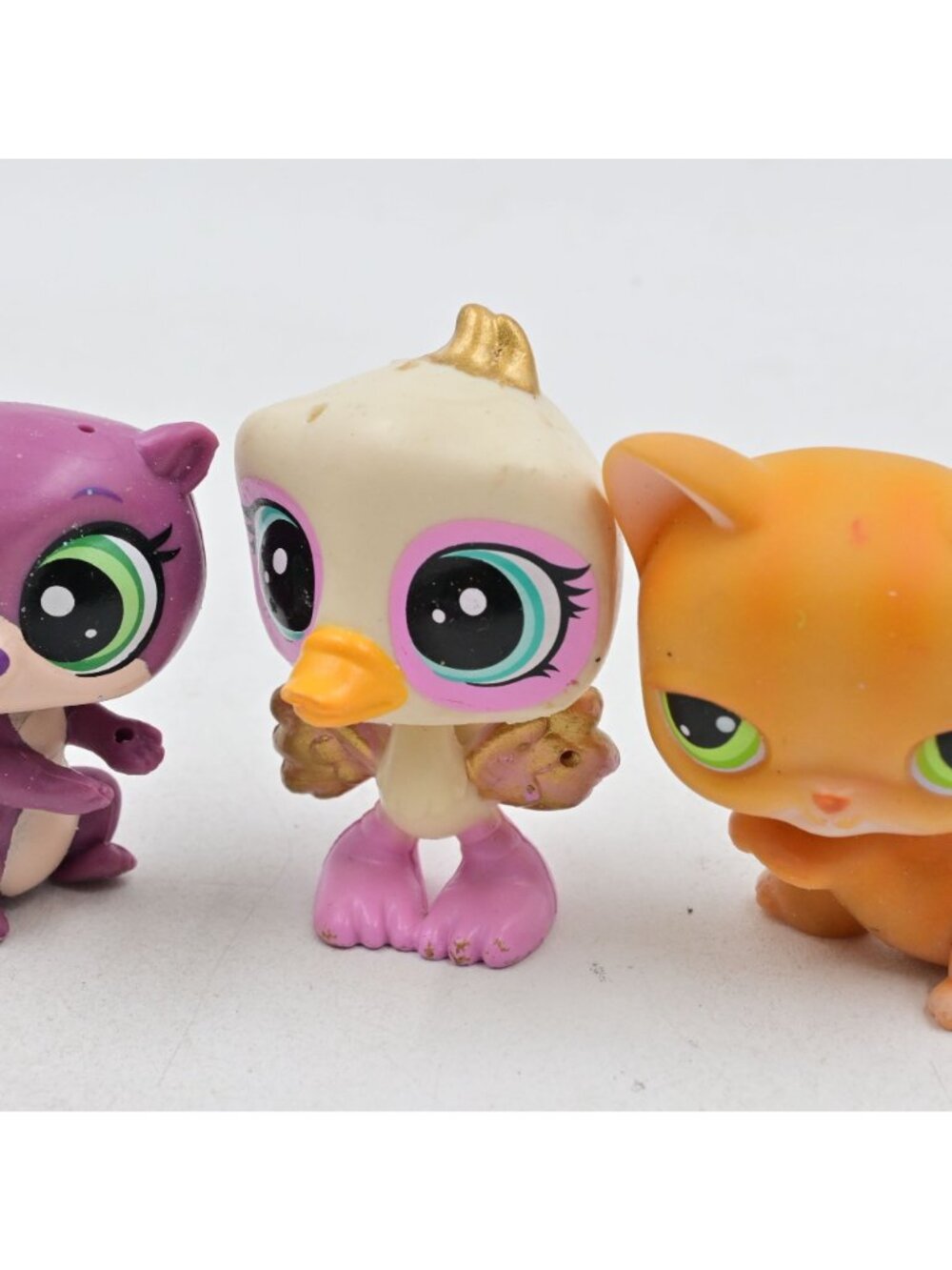 LPS Littlest Pet Shop Toy Lot Of 5 Animals Glitter Paint Splash Monkey Cat Bird - Picture 5 of 10